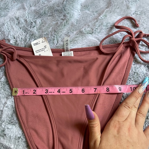 Forever 21 Mauve String Tie Bikini Bottom Size XL - NWT - Picture 6 of 8